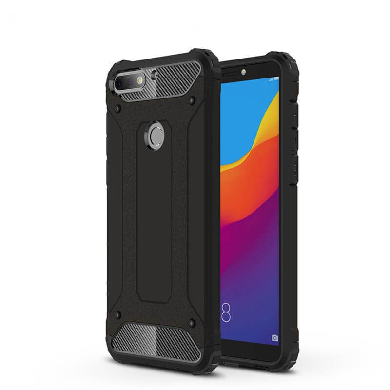 TOUGH Ochranný kryt Huawei Y6 Prime 2018 čierny akciós termékkép 1