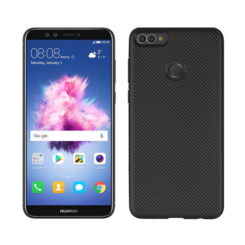 FIBER védőburkolat Huawei Y9 2018 fekete akciós termékkép 1