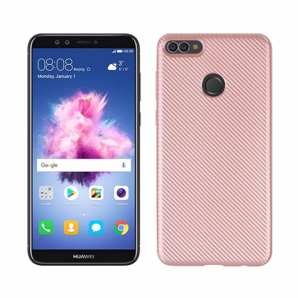 FIBER védőburkolat Huawei Y9 2018 rózsaszín akciós termékkép 1