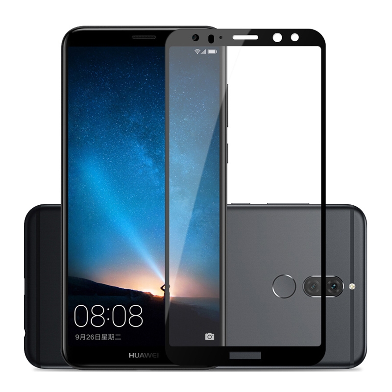3D Edzett üveg Huawei Mate 10 Lite fekete akciós termékkép 1