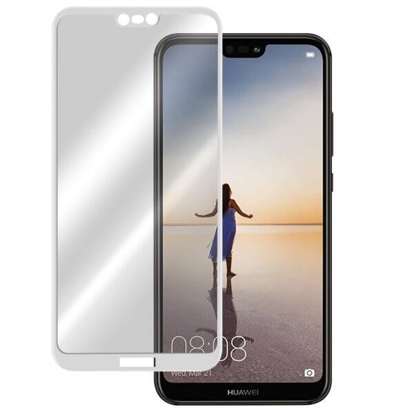 3D Tvrdené sklo Huawei P20 biele termék 2. képe