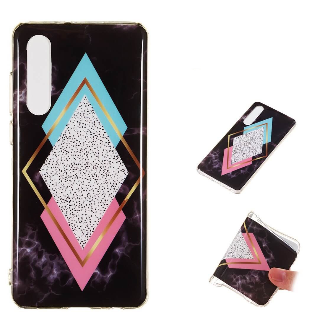 MARBLE Védőburkolat Huawei P30 RHOMBUS akciós termékkép 1