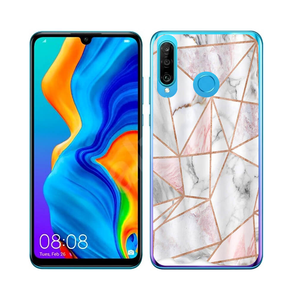 PROTEMIO MY ART Védőtok Huawei P30 Lite PINK MARBLE (143) akciós termékkép 1