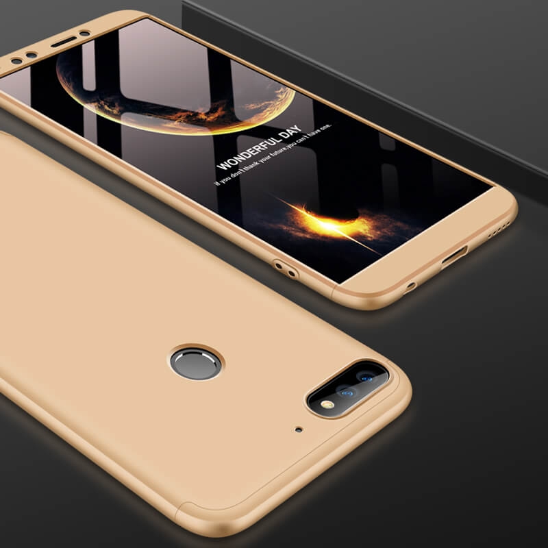 360° védőtok Huawei Y7 Prime 2018 aranyhoz termék 2. képe