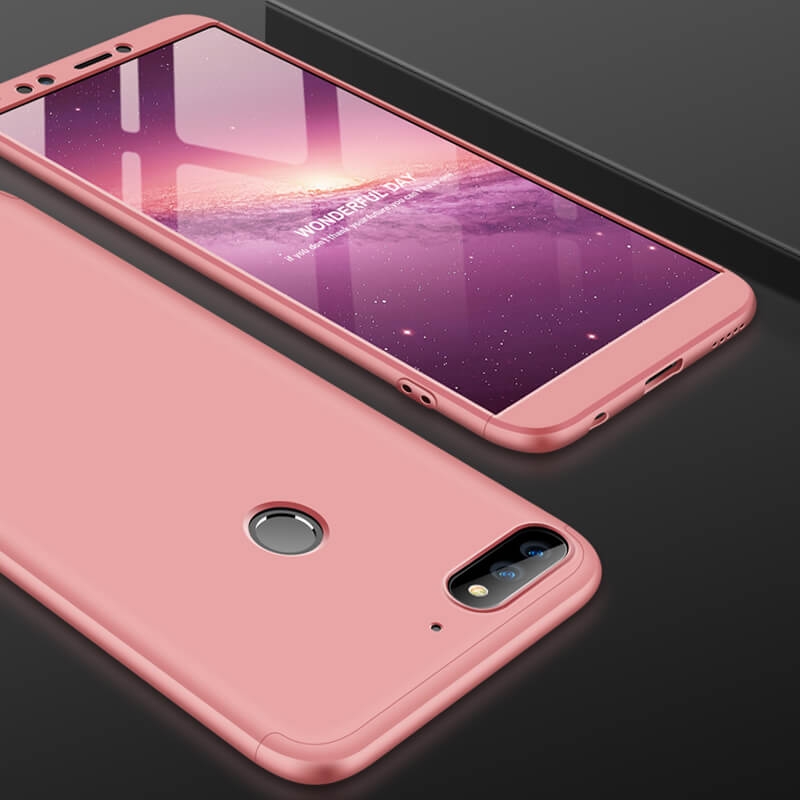 360° védőtok Huawei Y7 Prime 2018 rózsaszínhez termék 2. képe