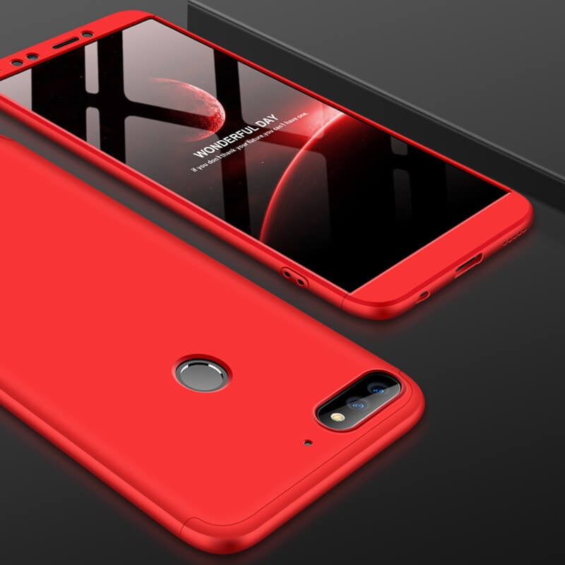 360° védőburkolat Huawei Y7 Prime 2018 piros termék 2. képe