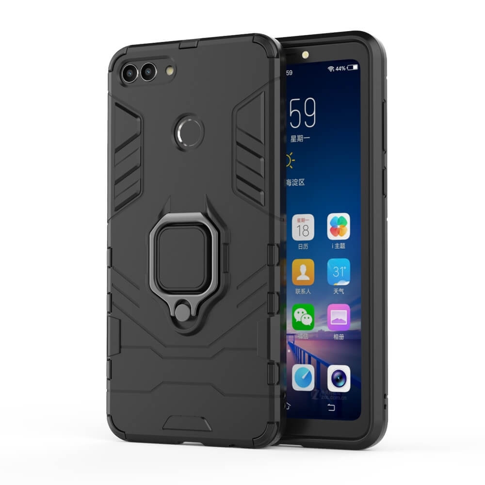 STRONG védőtok Huawei Y9 2018 fekete akciós termékkép 1