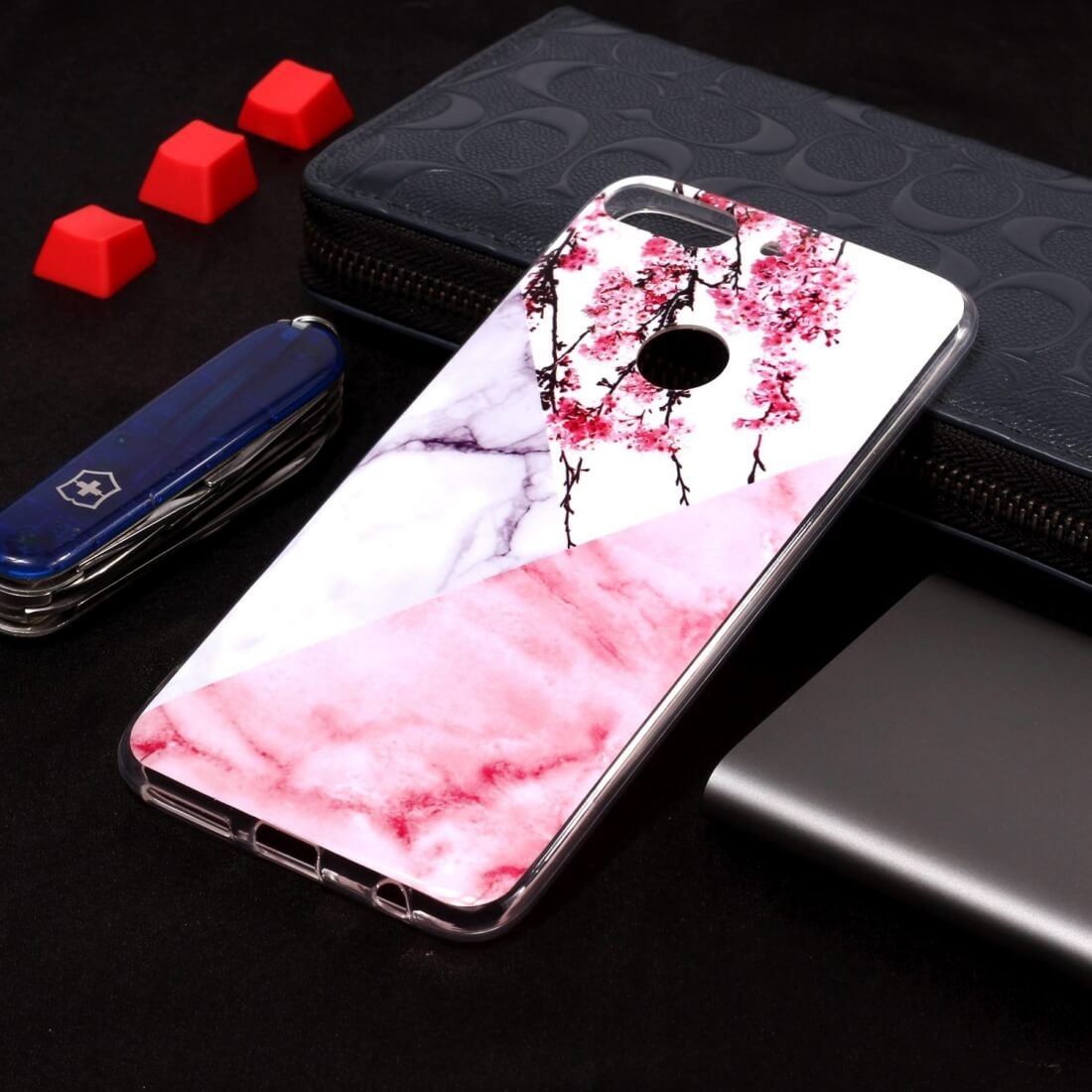 MARBLE Védőtok HTC Desire 12 Plus rózsaszín termék 2. képe