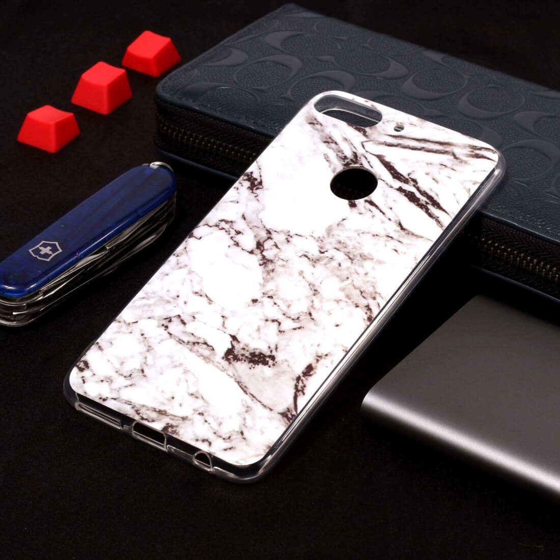 MARBLE HTC Desire 12 Plus védőtok barna termék 2. képe