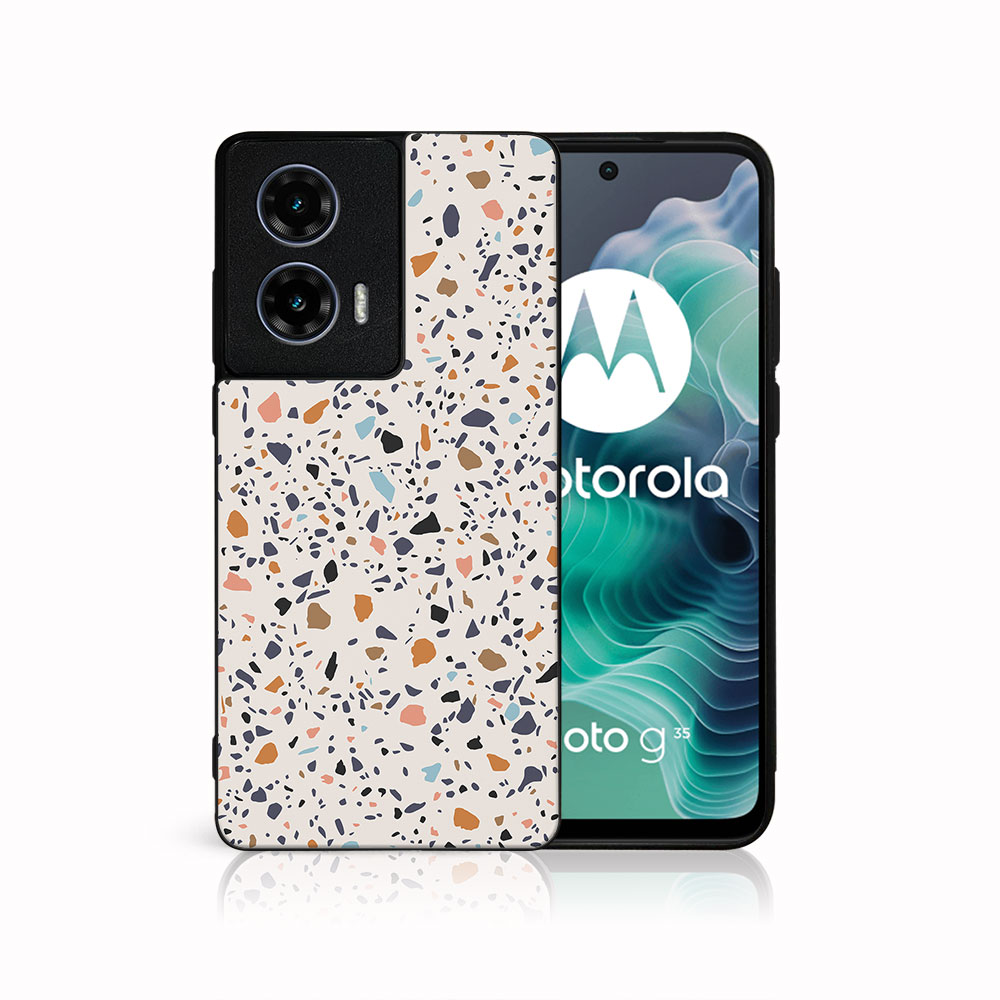 MY ART Védőburkolat Motorola Moto G35-höz 5G BÉZS TERRAZZO (162) akciós termékkép 1