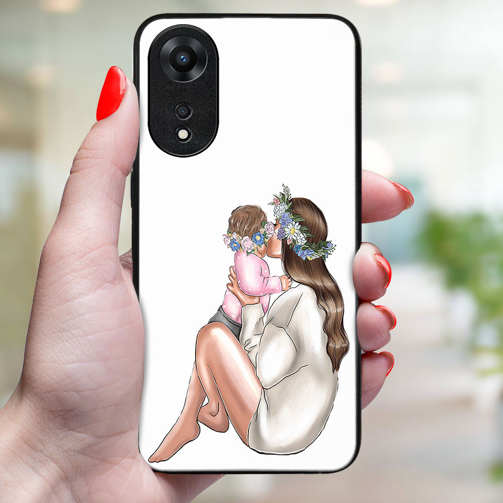 MY ART Védőhuzat Oppo A78 BABY számára GIRL (111) termék 2. képe