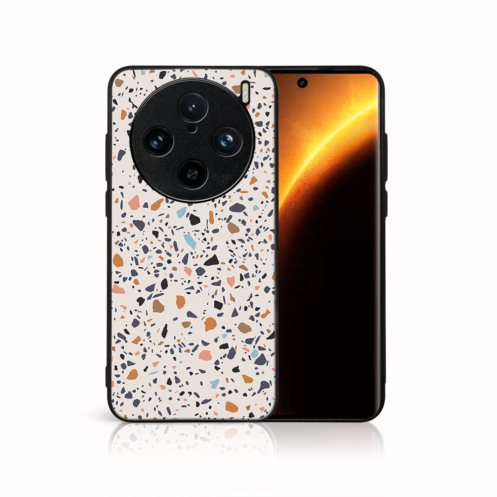 PROTEMIO MY ART Védőburkolat a Vivo X100-hoz Pro 5G BEIGE TERRAZZO (162) akciós termékkép 1