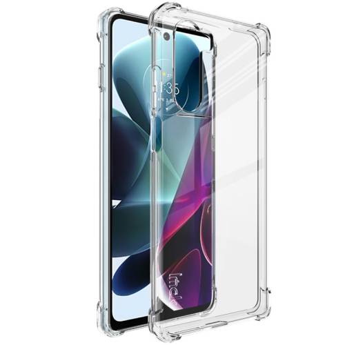 IMAK Védő szilikon borítás + fólia Motorola Moto G200 5G átlátszó