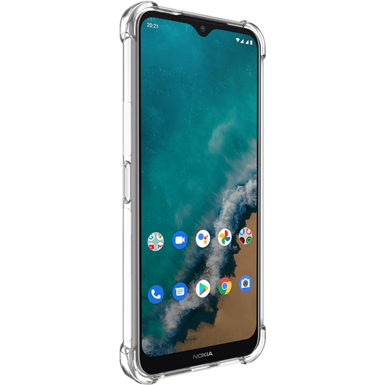 IMAK Védő szilikon borítás + fólia Nokia G50 átlátszó termék 2. képe