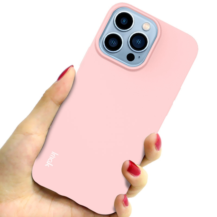 IMAK RUBBER Gumi borítás Apple iPhone 13 Pro Max rózsaszín termék 2. képe