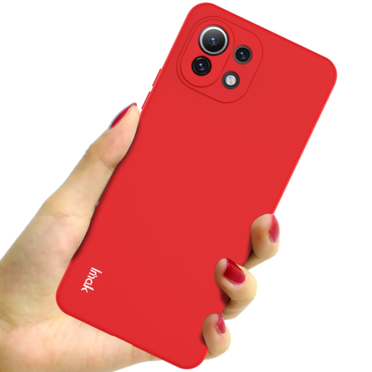 IMAK RUBBER Gumi borítás Xiaomi Mi 11 Lite / 11 Lite 5G / 11 Lite NE 5G piros termék 2. képe