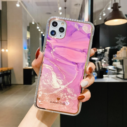 IMD MARBLE Védőburkolat Apple iPhone 12 Pro Max PURPLE akciós termékkép 1