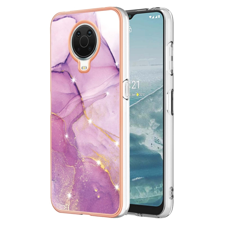 IMD MARBLE Védőburkolat Nokia G10 / G20 PURPLE akciós termékkép 1