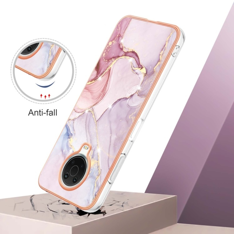 IMD MARBLE Védőburkolat Nokia G10 / G20 ROSE GOLD termék 2. képe