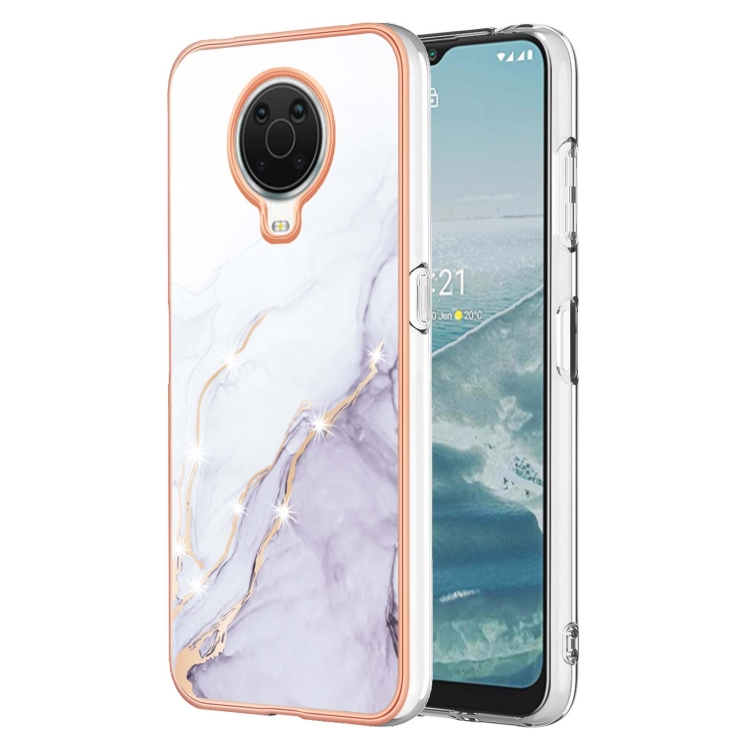 IMD MARBLE Védőburkolat Nokia G10 / G20 WHITE akciós termékkép 1