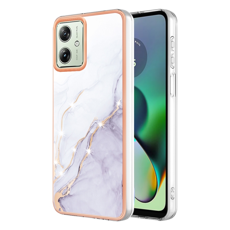 IMD MARBLE Motorola Moto G54 5G / G54 5G Power Edition WHITE védőburkolat akciós termékkép 1