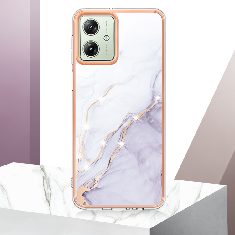 IMD MARBLE Motorola Moto G54 5G / G54 5G Power Edition WHITE védőburkolat termék 2. képe