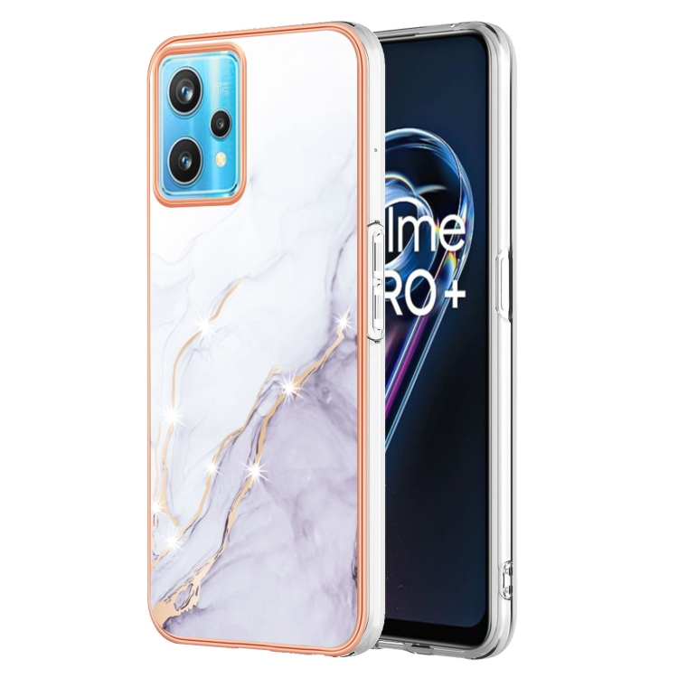 IMD MARBLE Védőburkolat Realme 9 Pro + / Realme 9 WHITE akciós termékkép 1