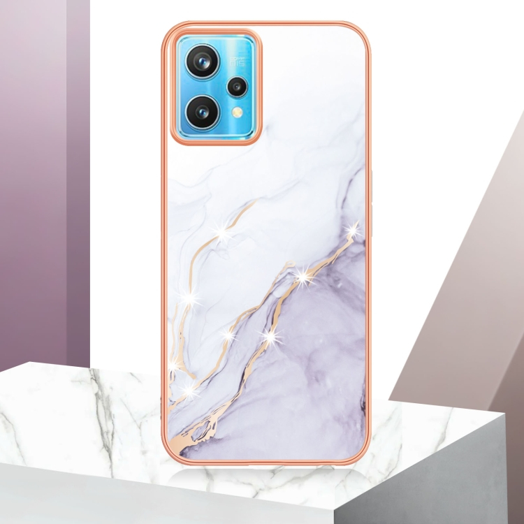 IMD MARBLE Védőburkolat Realme 9 Pro + / Realme 9 WHITE termék 2. képe