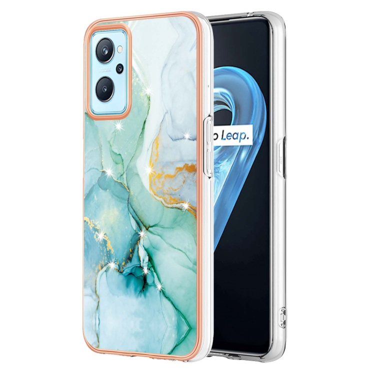 IMD MARBLE Védőburkolat Realme 9i GREEN akciós termékkép 1