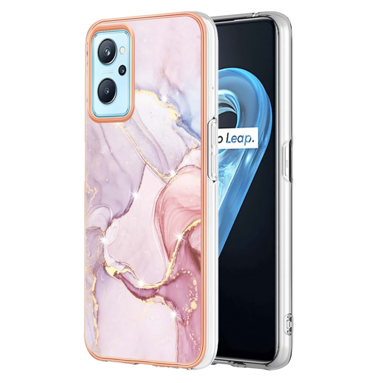 IMD MARBLE Védőburkolat Realme 9i ROSE GOLD akciós termékkép 1