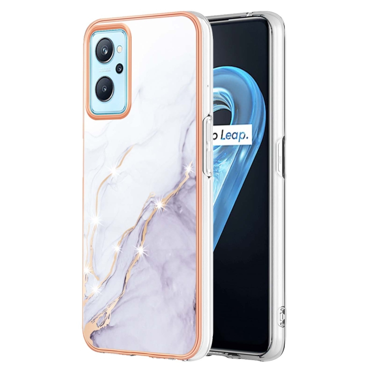 IMD MARBLE Védőburkolat Realme 9i WHITE akciós termékkép 1