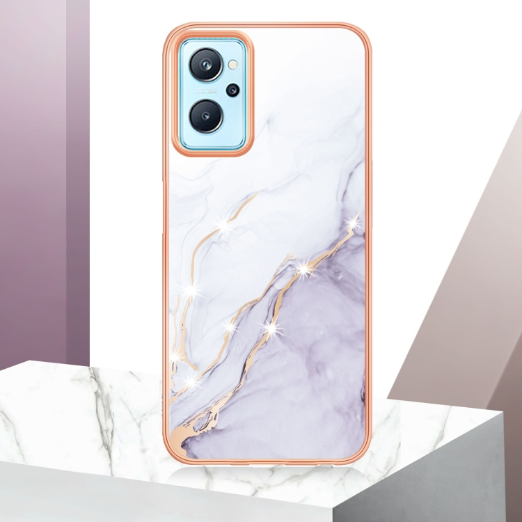 IMD MARBLE Védőburkolat Realme 9i WHITE termék 2. képe