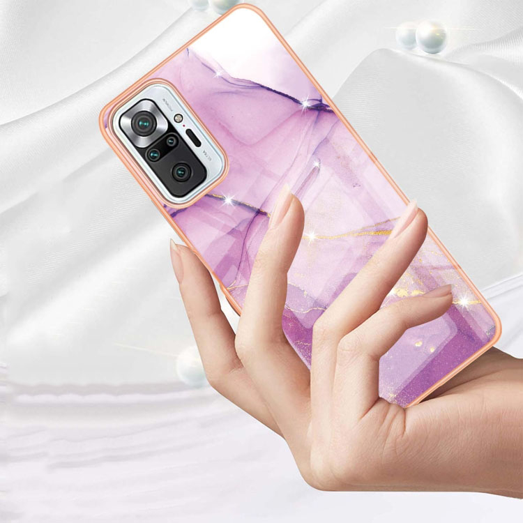 IMD MARBLE Védőburkolat Xiaomi Redmi Note 10 Pro PURPLE termék 2. képe