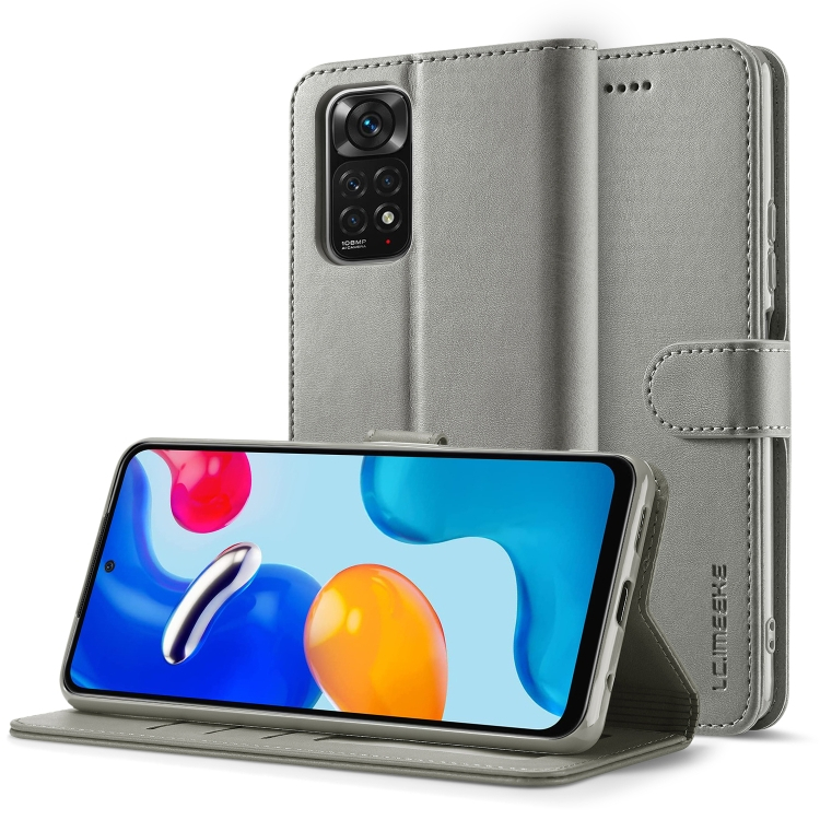 IMEEKE pénztárcavédő a Xiaomi Redmi Note 11 Pro készülékhez szürke akciós termékkép 1