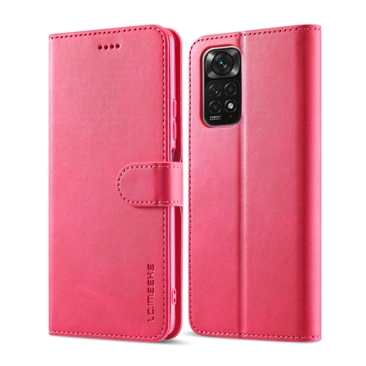IMEEKE Wallet tok Xiaomi Redmi Note 11 Pro rózsaszín termék 2. képe