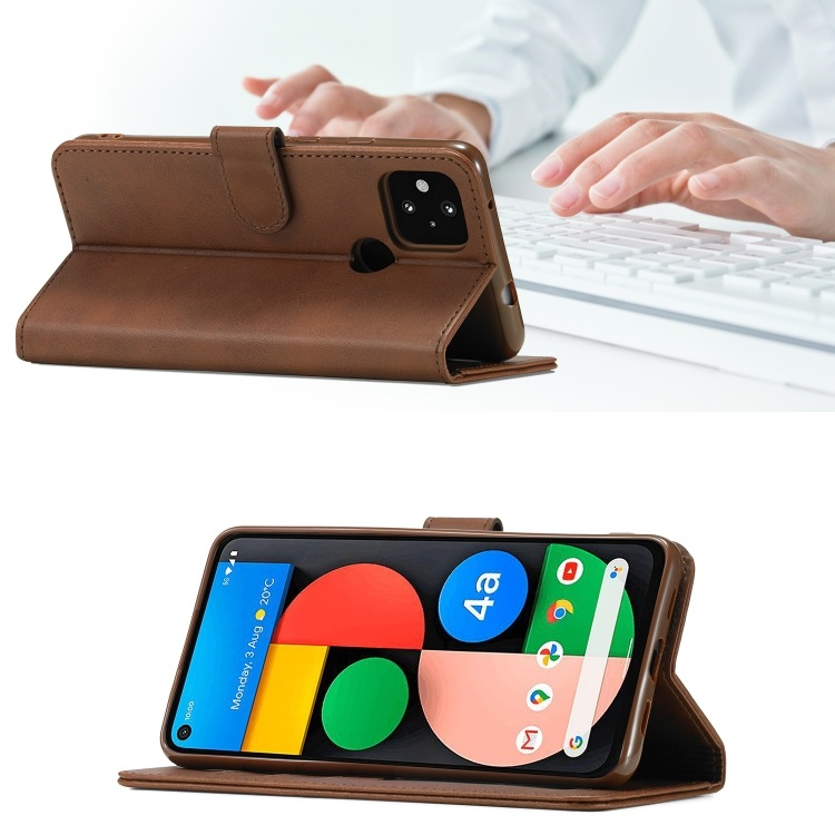 IMEEKE Pénztárcahuzat Realme C21 barna termék 2. képe