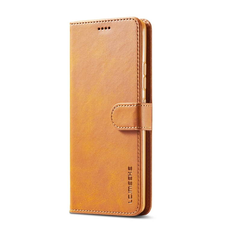 IMEEKE Wallet tok Samsung Galaxy A42 világosbarna termék 2. képe