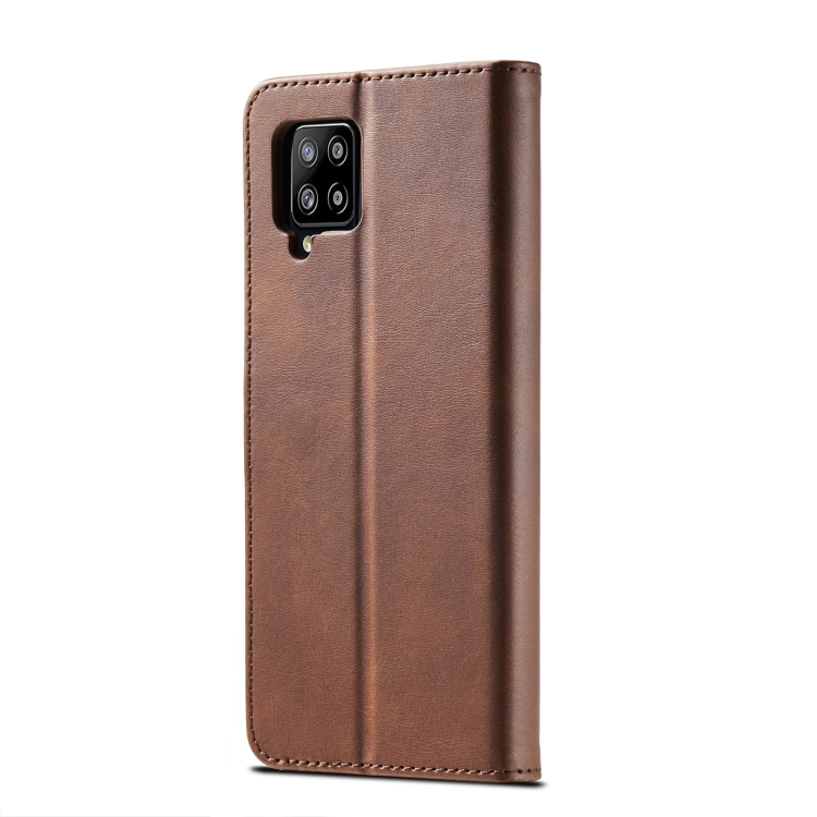 IMEEKE Wallet tok Samsung Galaxy A42 sötétbarna termék 2. képe