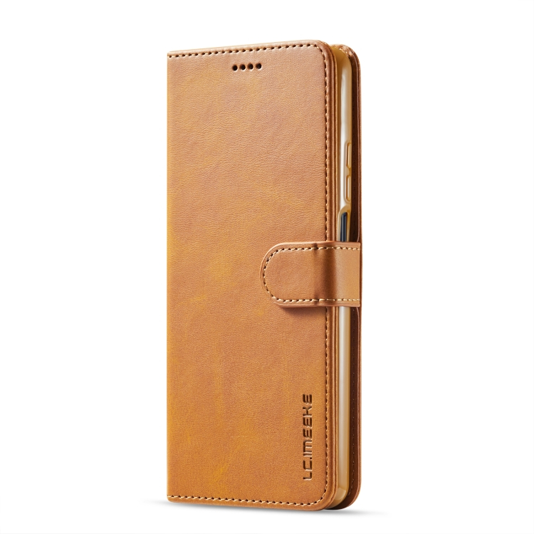 IMEEKE Wallet tok Xiaomi Mi 10T Lite világosbarna termék 2. képe