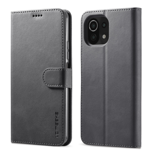 IMEEKE Wallet tok Xiaomi Mi 11 fekete akciós termékkép 1