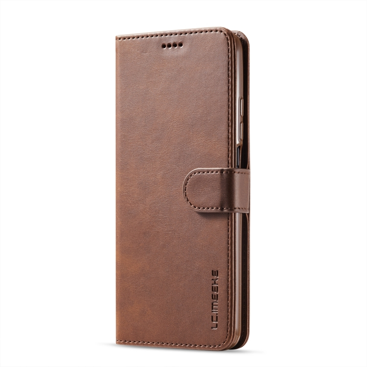 IMEEKE Wallet huzat Xiaomi Redmi Note 10 / Note 10S sötétbarna termék 2. képe