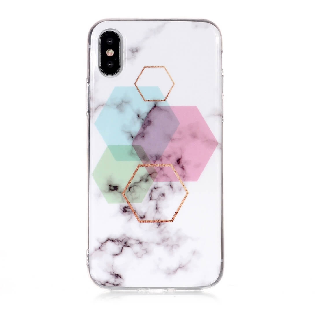 MARBLE Védőburkolat Apple iPhone XS Max HEXAGON termék 2. képe