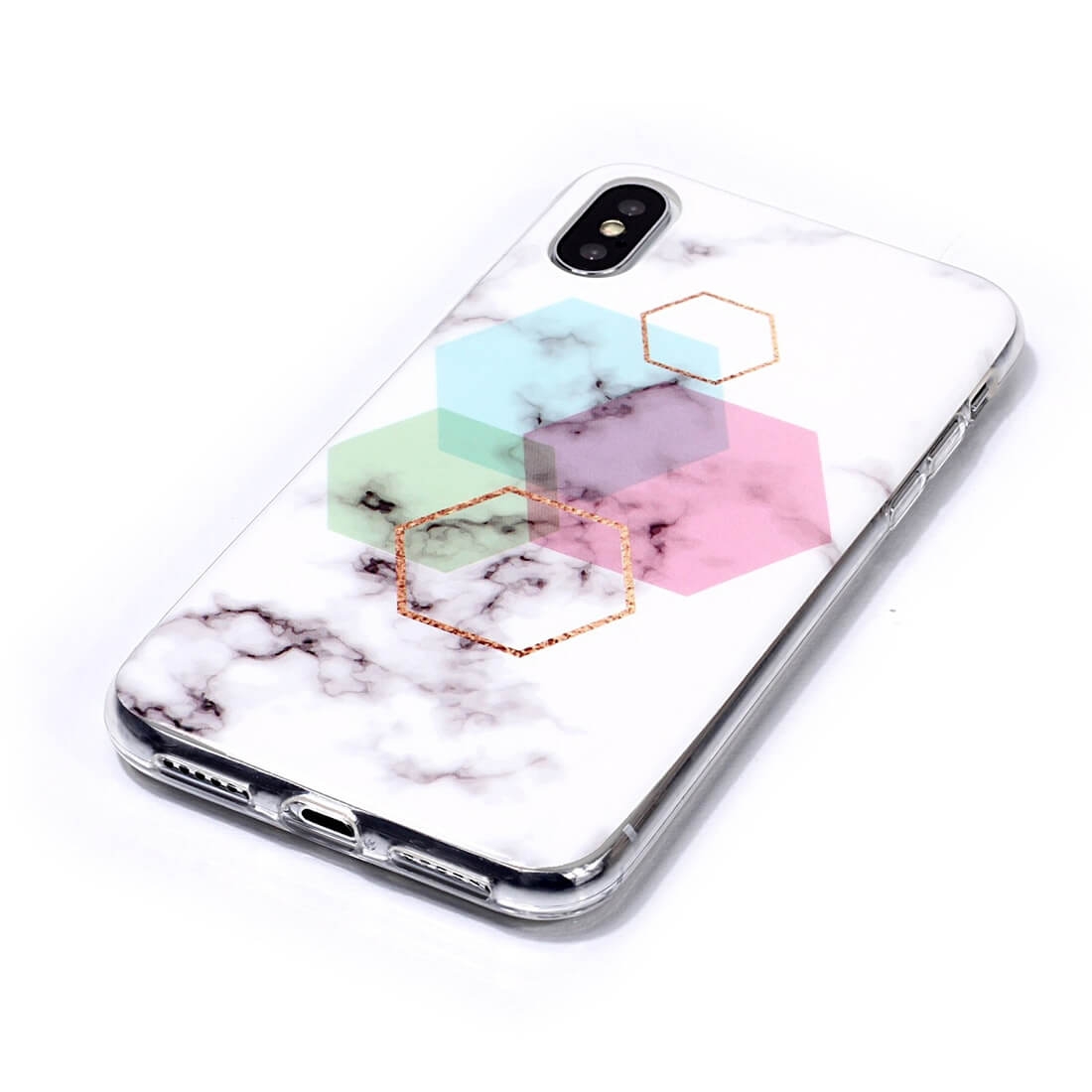 MARBLE Védőburkolat Apple iPhone XS Max HEXAGON akciós termékkép 1