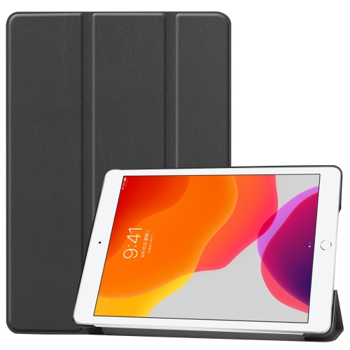 LEATHER Flip tok Apple iPad 10.2 2021/2020/2019 fekete akciós termékkép 1