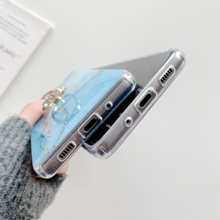 JEWEL Huzat tartóval Samsung Galaxy S21 5G kék termék 2. képe