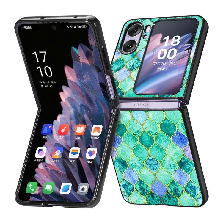 JSM COLOR Borító tartóval Oppo Find N2 Flip CYAN