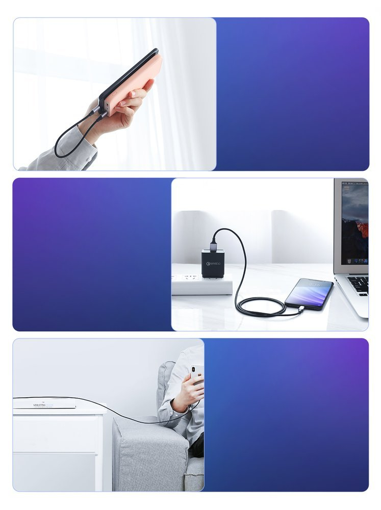 UGREEN kábel USB C típusú 2 méter fekete termék 2. képe