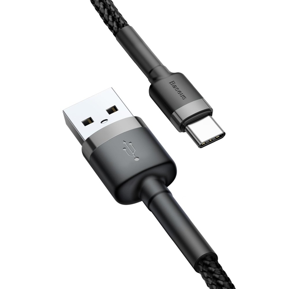 BASEUS CAFULE USB C típusú kábel 3 méter fekete termék 2. képe