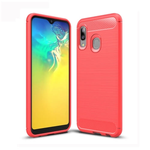 FLEXI TPU burkolat Samsung Galaxy A20e piros akciós termékkép 1