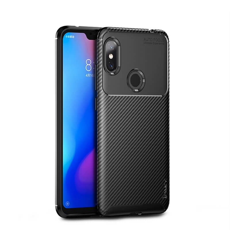 IPAKY CARBON Xiaomi Redmi Note 6 Pro fekete akciós termékkép 1